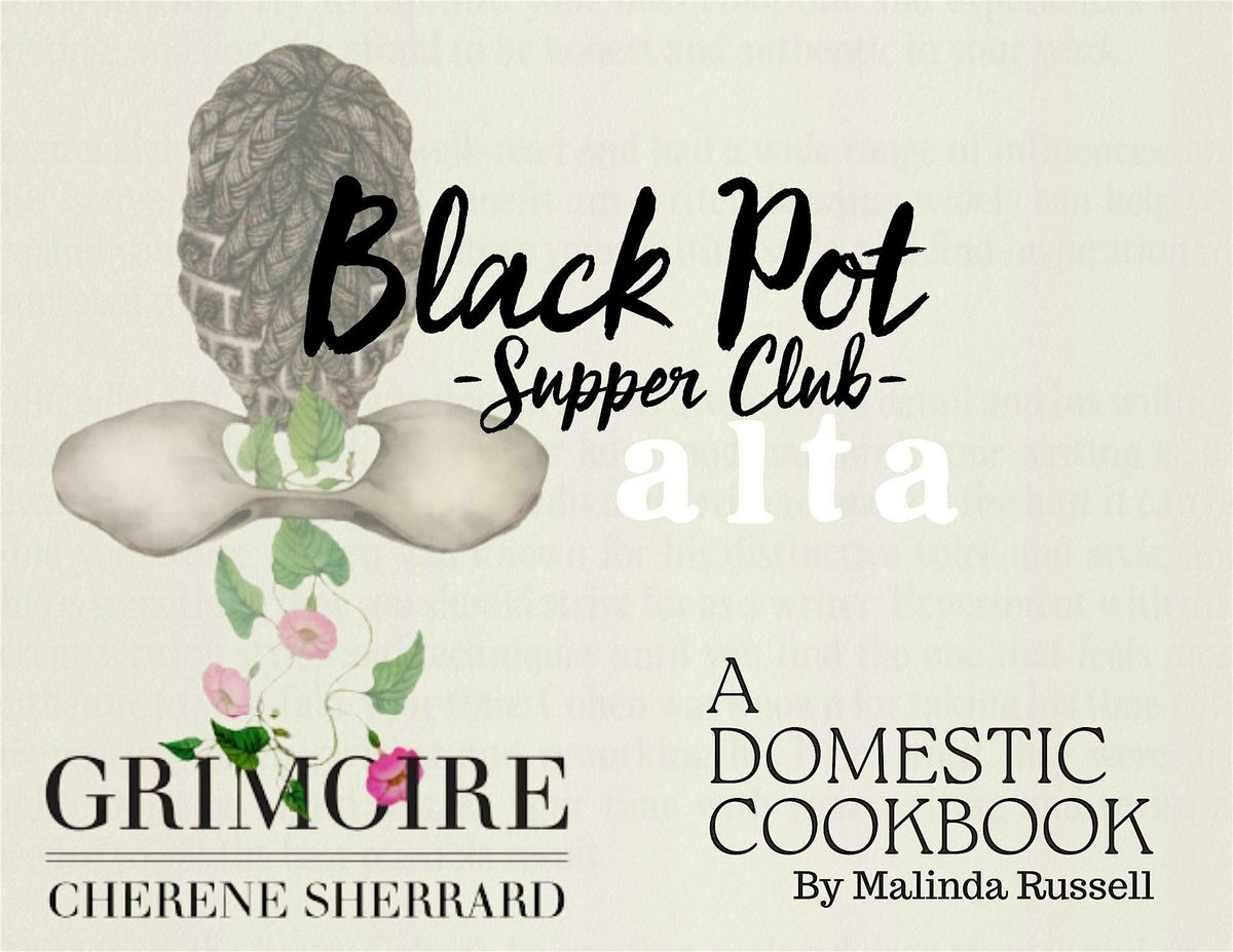 Black Pot Supper Club: A Dinner of Poetry and Provisions