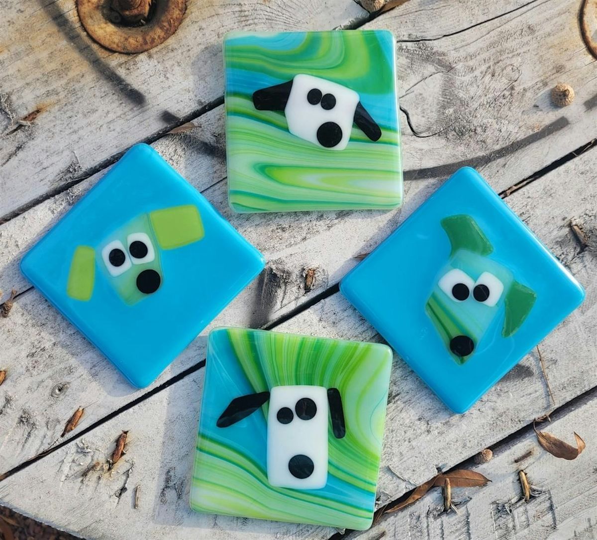 Puppy Coasters Set of 2