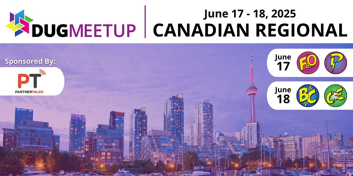 Dynamics User Group Canadian Regional Meetup