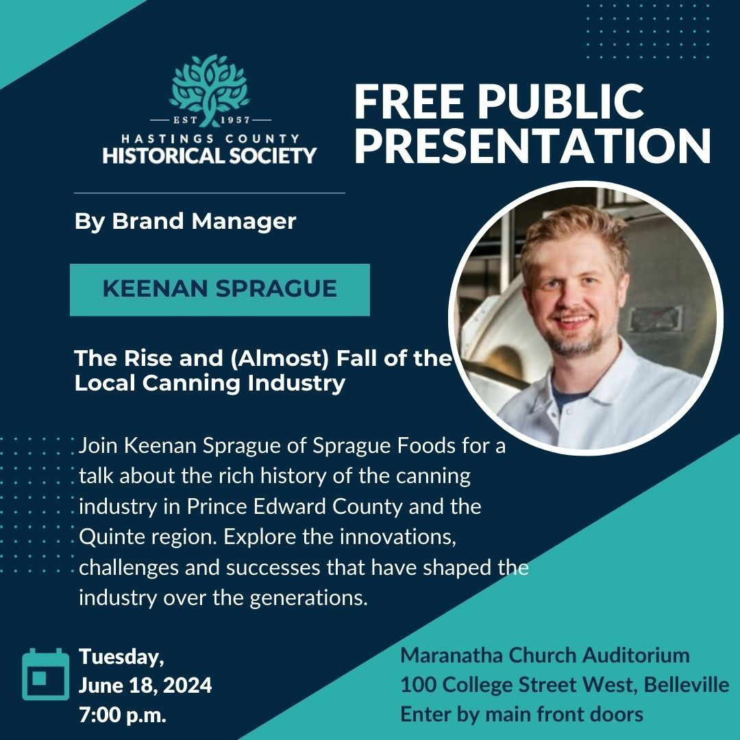 Free Public Presentation: The Rise and (Almost) Fall of the Local Canning Industry