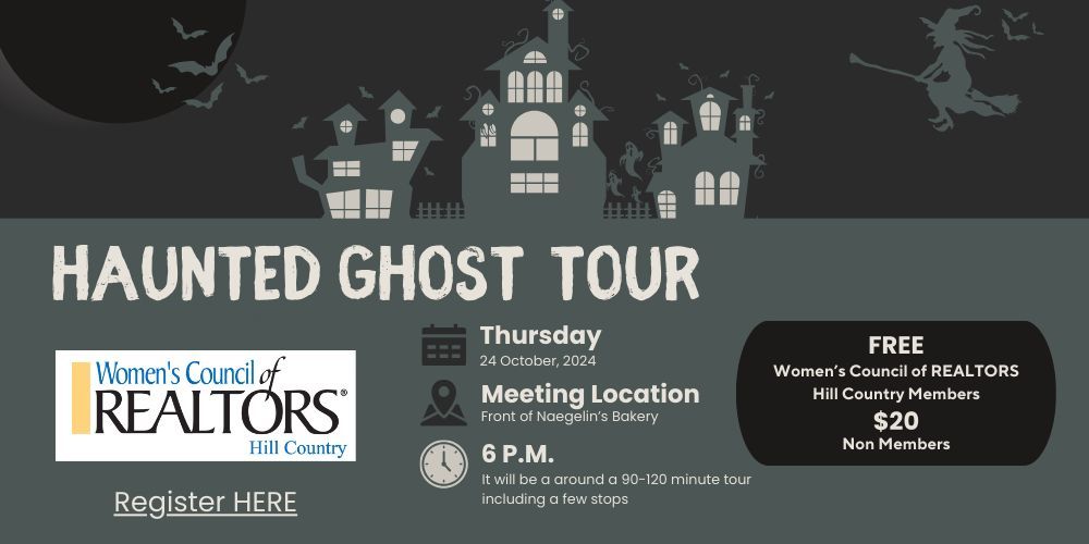 Ghost Tour Women's Council of Realtors Hill Country