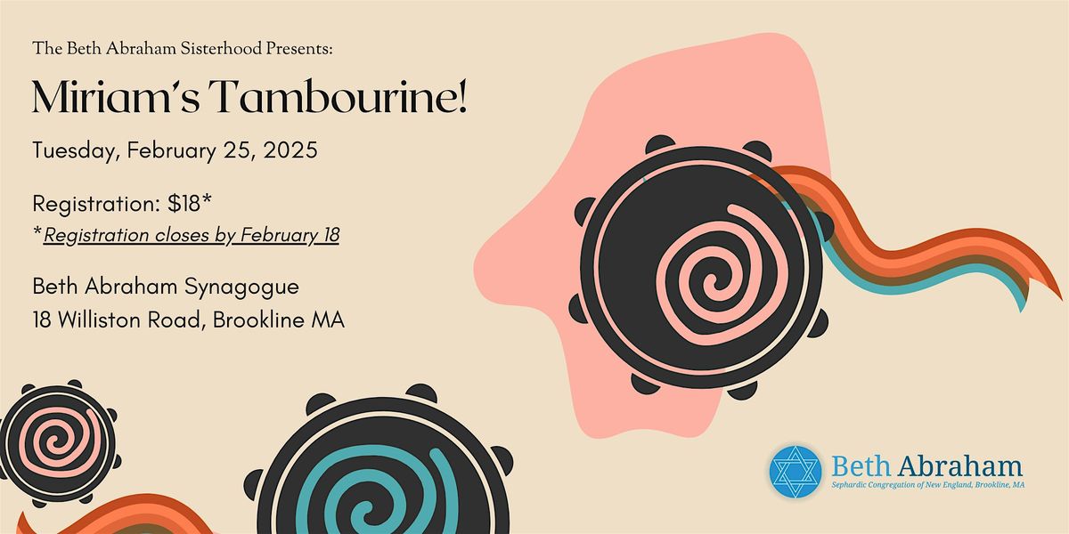 Beth Abraham Sisterhood Presents: Miriam\u2019s Tambourine