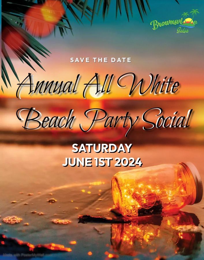 Annual all white beach party social 