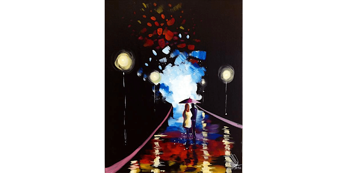 Romantic Rainy Night Stroll - Paint and Sip in Austin | Classpop!\u2122