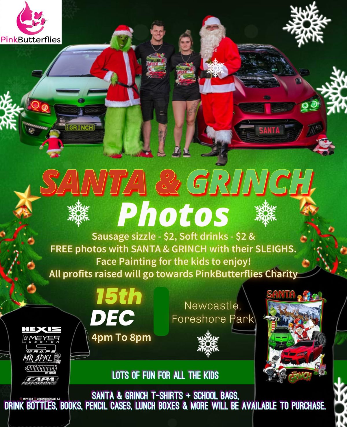 Meet SANTA, GRINCH & Their Sleighs 2024 Newcastle