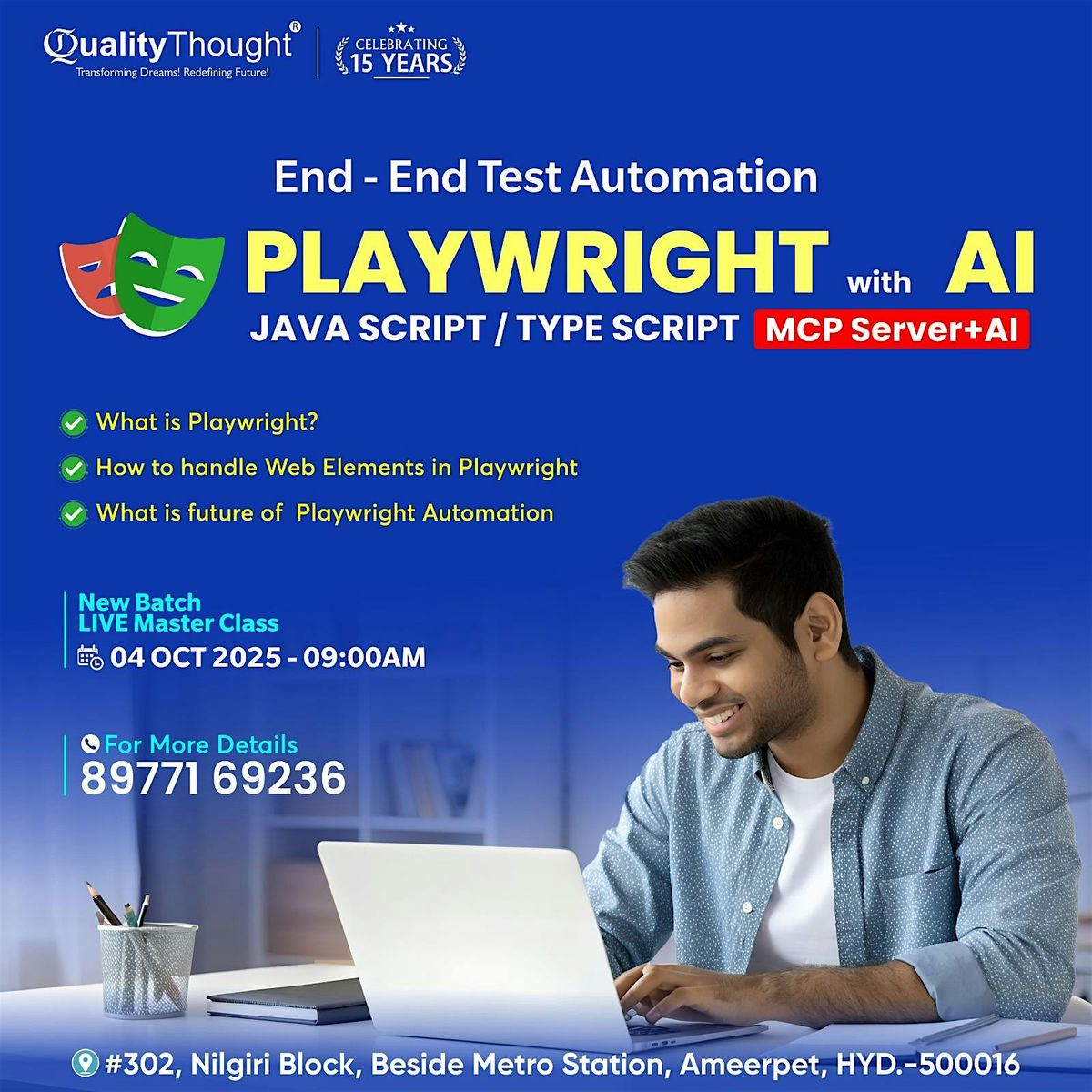 Live Master Class on Playwright with AI Training by Quality Thought