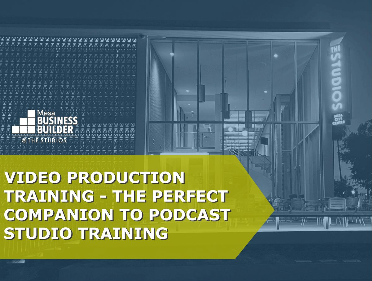 Video Production Training- The Perfect Companion to Podcast Studio Training