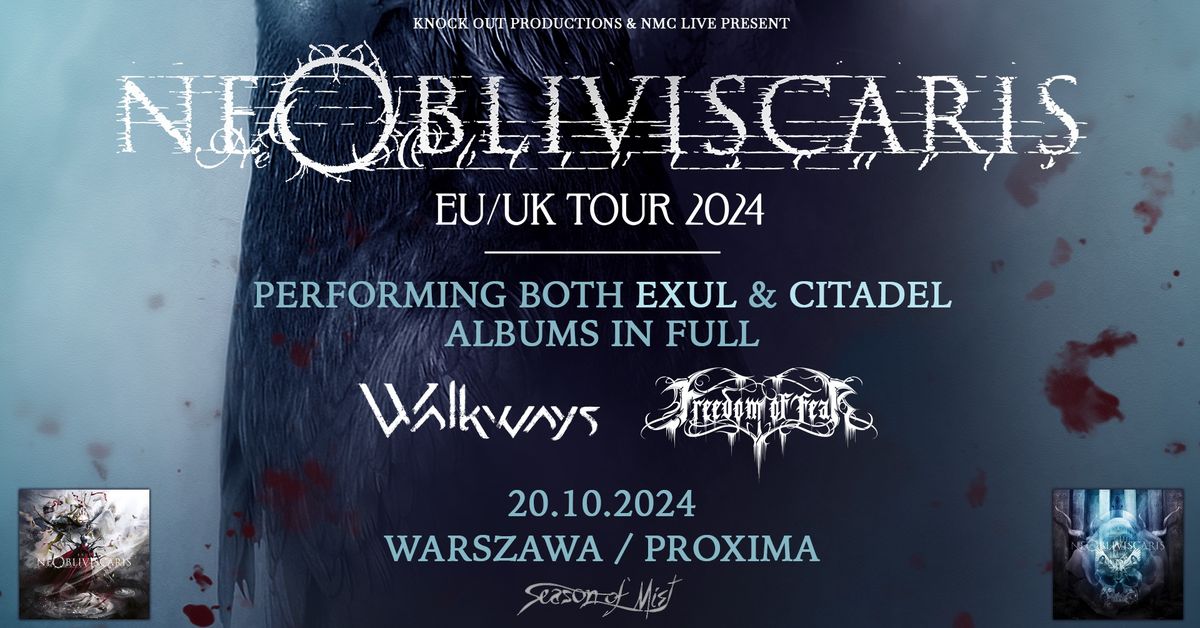 Ne Obliviscaris + Walkways, Freedom Of Fear \/ 20 X 2024 \/ Warszawa