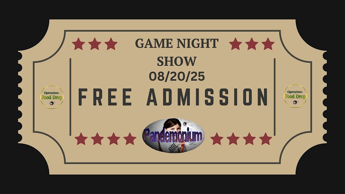 Free Admission to Game Night Show Live Stream(Colorado Springs, Co)