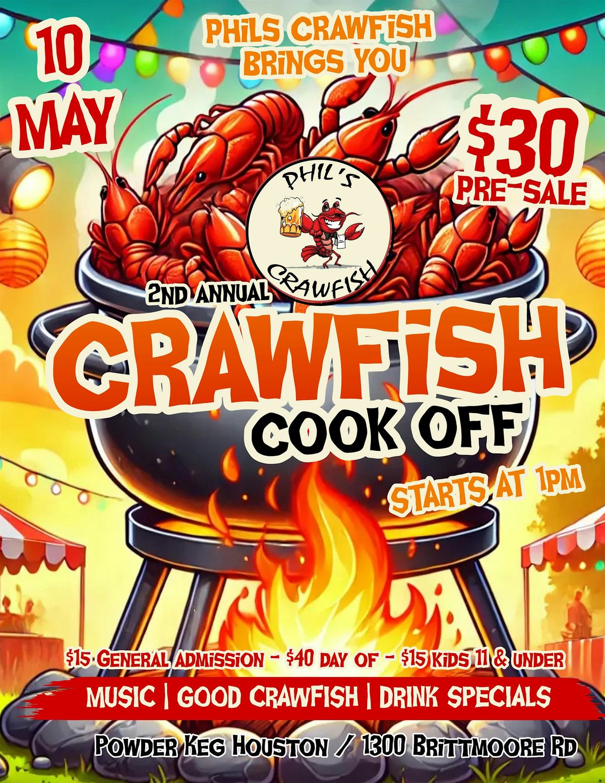 Phil\u2019s Crawfish 2nd Annual Crawfish Cookoff