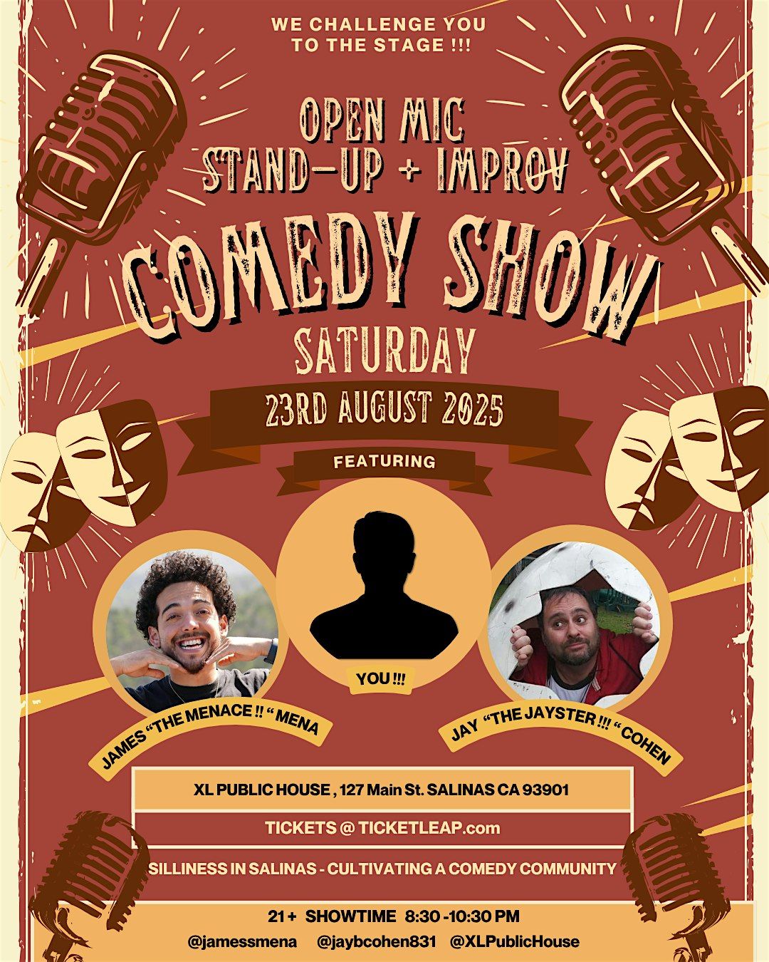 1 YEAR ANNIVERSARY COMEDY SHOW @ XL PUBLIC HOUSE