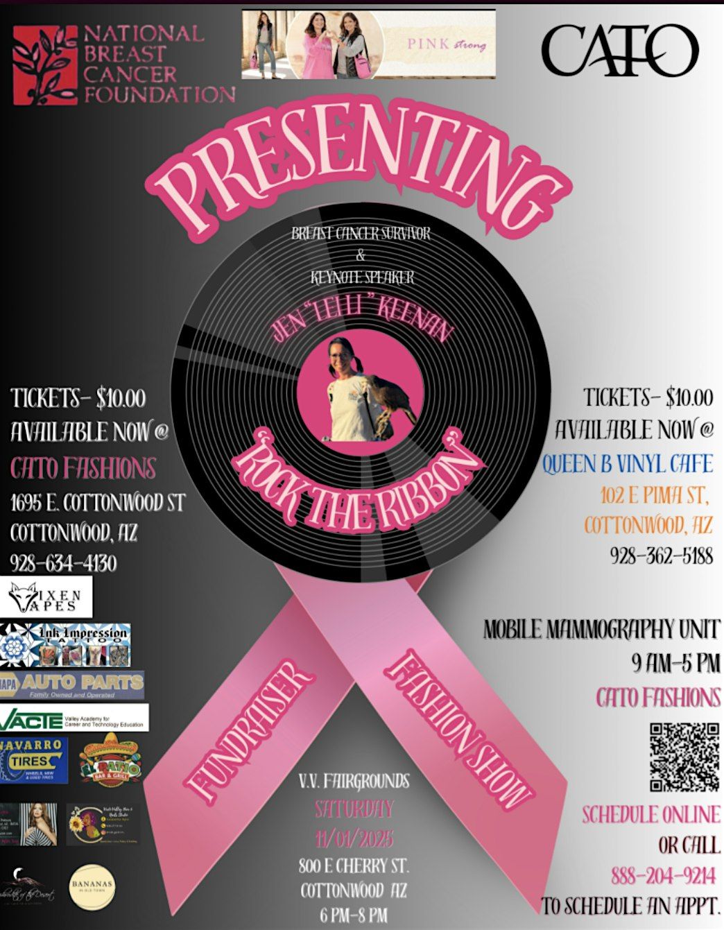 Cato Fashions "Rock the Ribbon" Fashion Show Fundraiser for NBCF