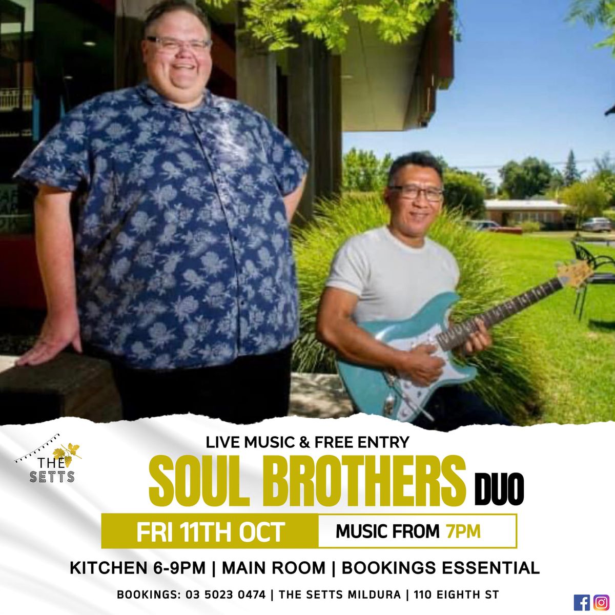 \ud83c\udfbcTHE SOUL BROTHERS: Iwan Soebardi & Stevie Parr Duo