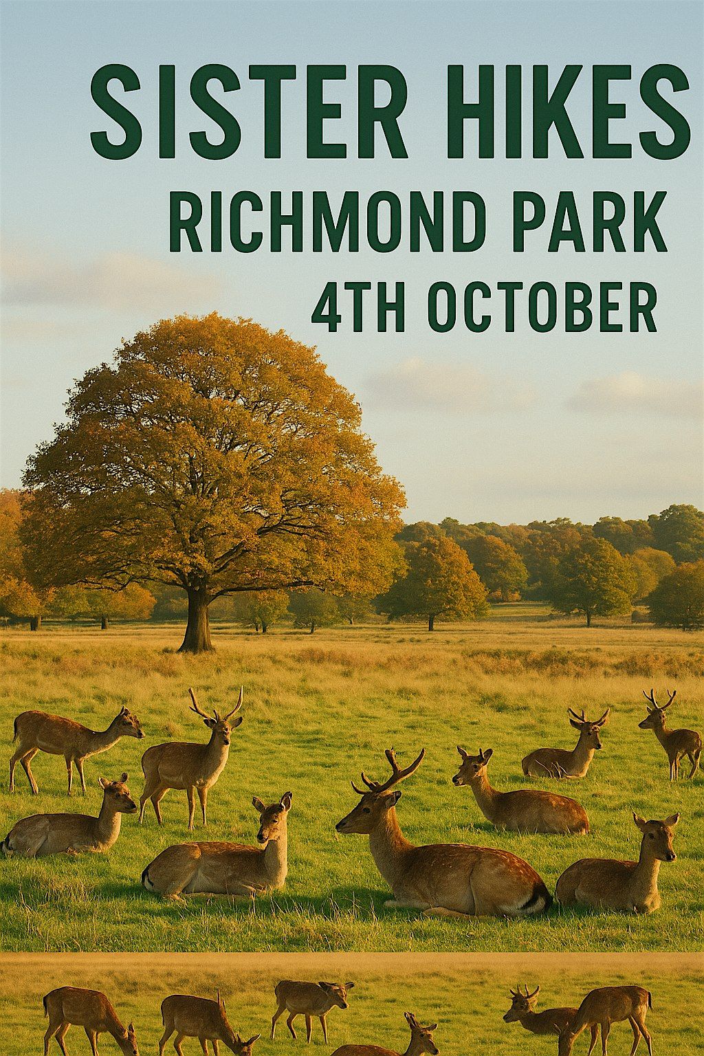 Sister Hike \u2013 October Autumn Walk in Richmond Park