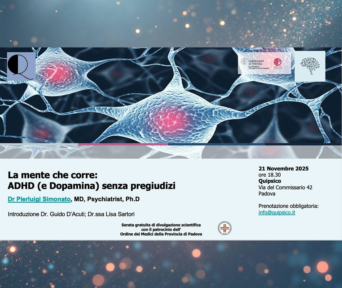 La Mente che corre: ADHD (e Dopamina) senza pregiudizi