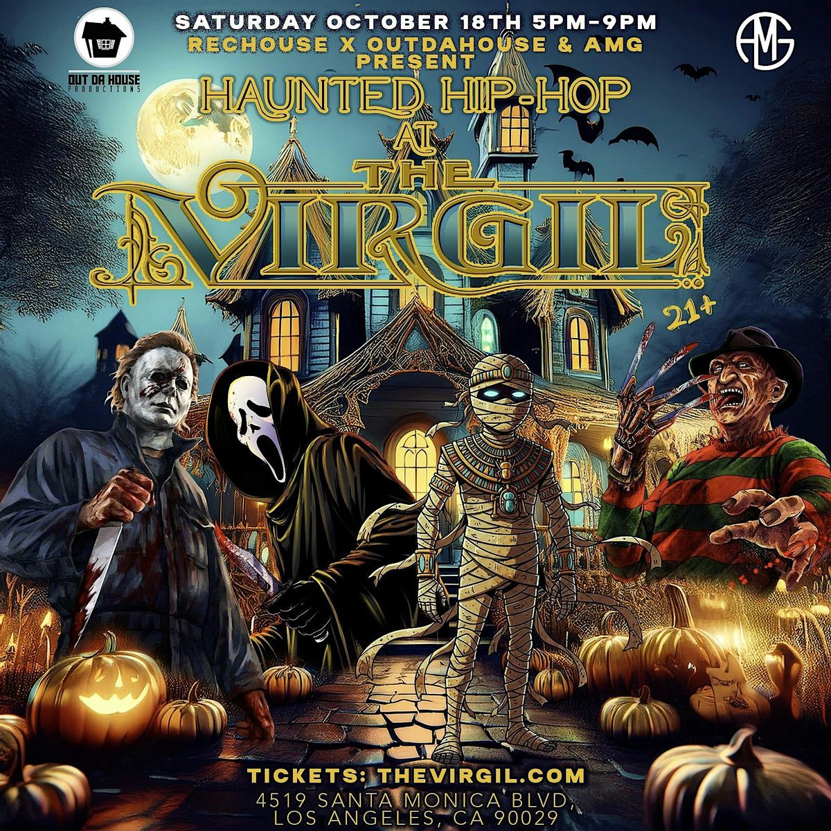 Haunted Hip Hop Live at The Virgil in LA - (Costume Party)