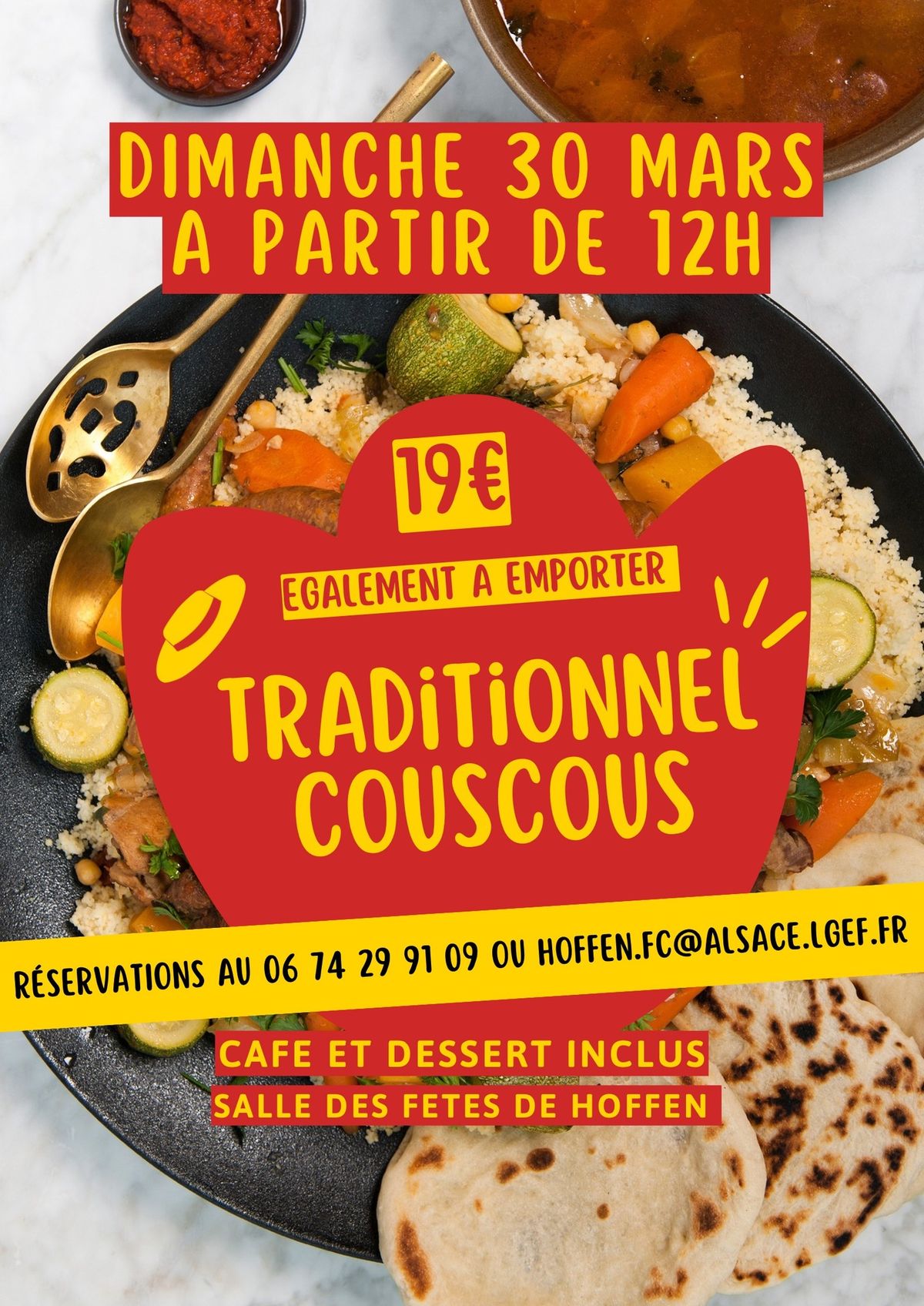 Traditionnel couscous du Fc Hoffen \ud83e\udd58