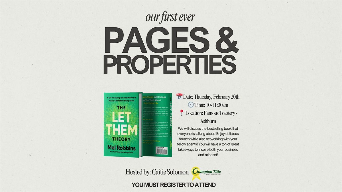 Pages & Properties - PSR Book Club