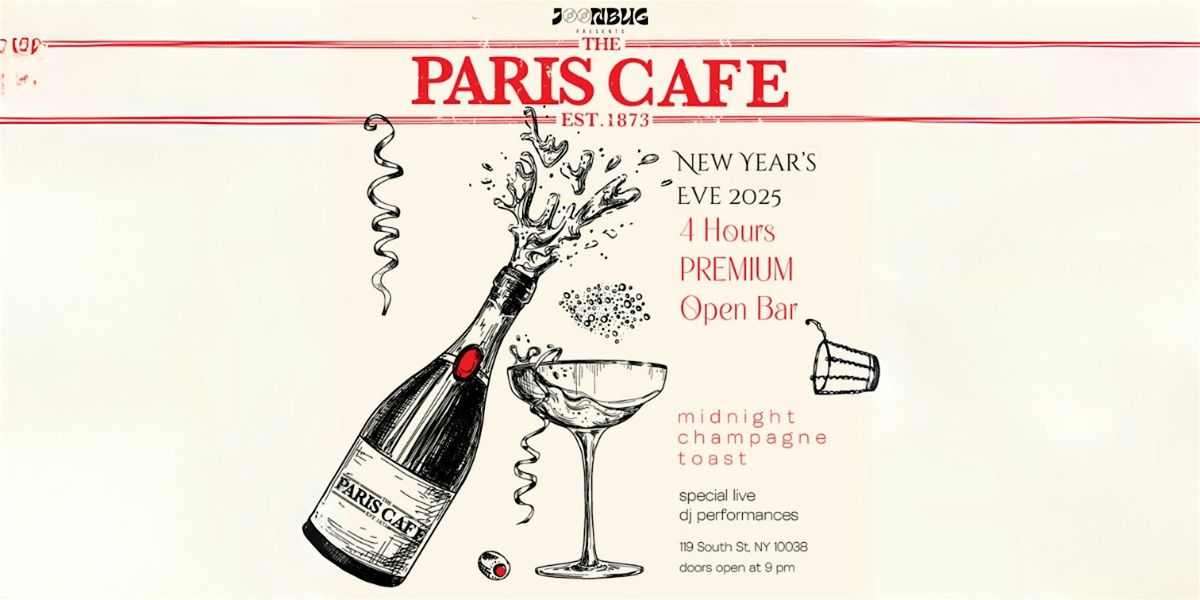 Paris Cafe New Year's Eve Party 2026