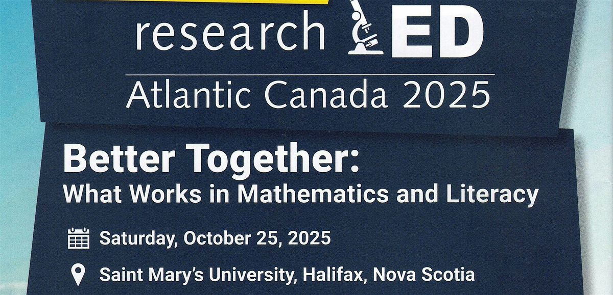 researchED Atlantic Canada 2025 - Halifax, Nova Scotia