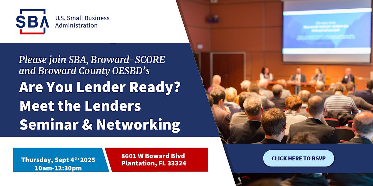 Are You Lender Ready? Meet the Lenders