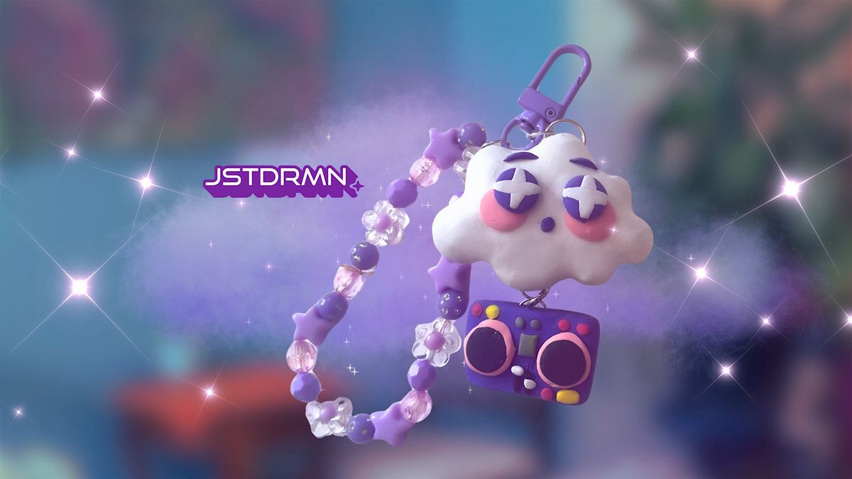 Nubey Nimbus Keychain - Polymer clay craft night