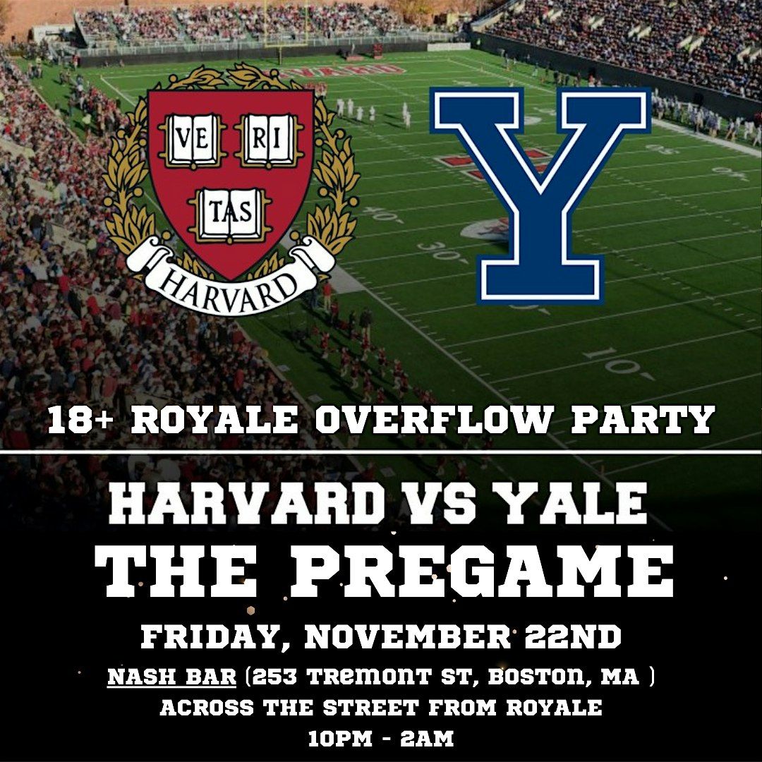 The Pre-Game Overflow: Harvard\/Yale