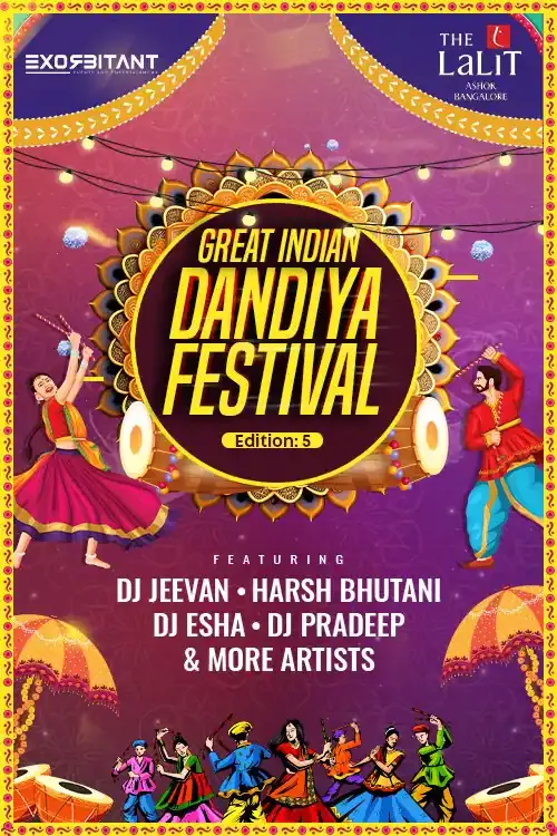 Great Indian Dandiya Festival Music and Trending event Tickets Bengaluru -