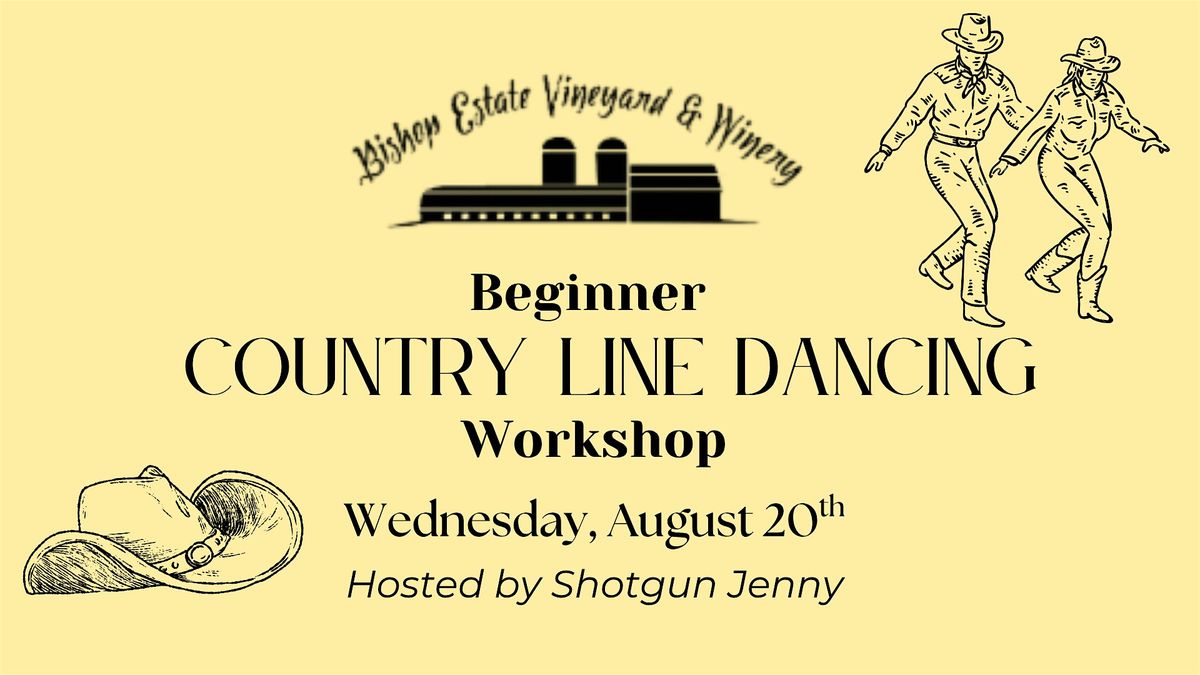 Beginner Country Line Dancing Workshop w\/ Shotgun Jenny at Bishop Estate