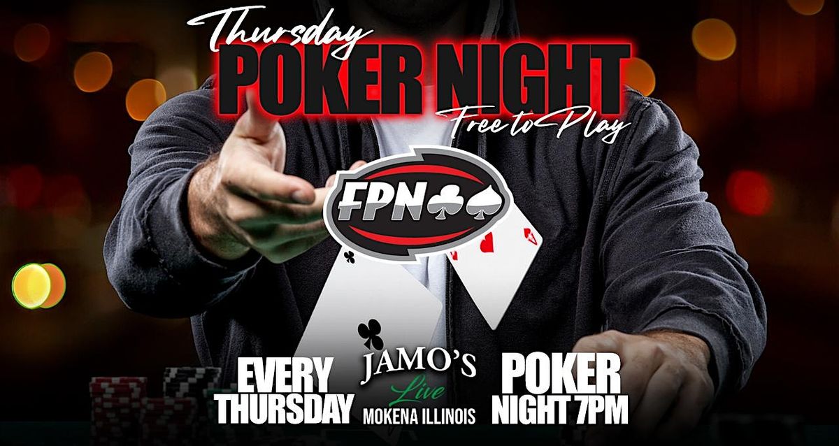 Thursday Poker Night - Free Poker Network at Jamo's Live