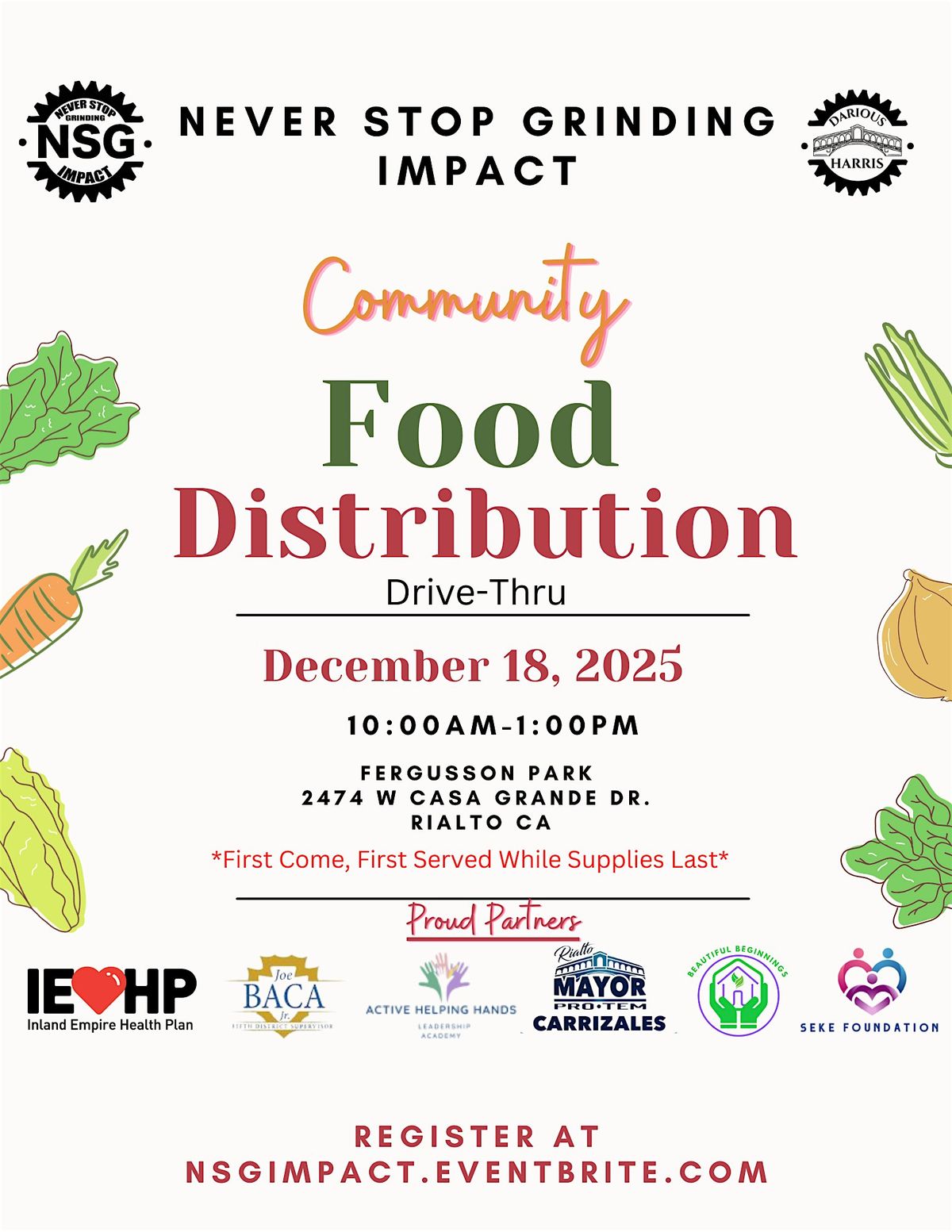 NSG Impact Community Food Distribution (December)