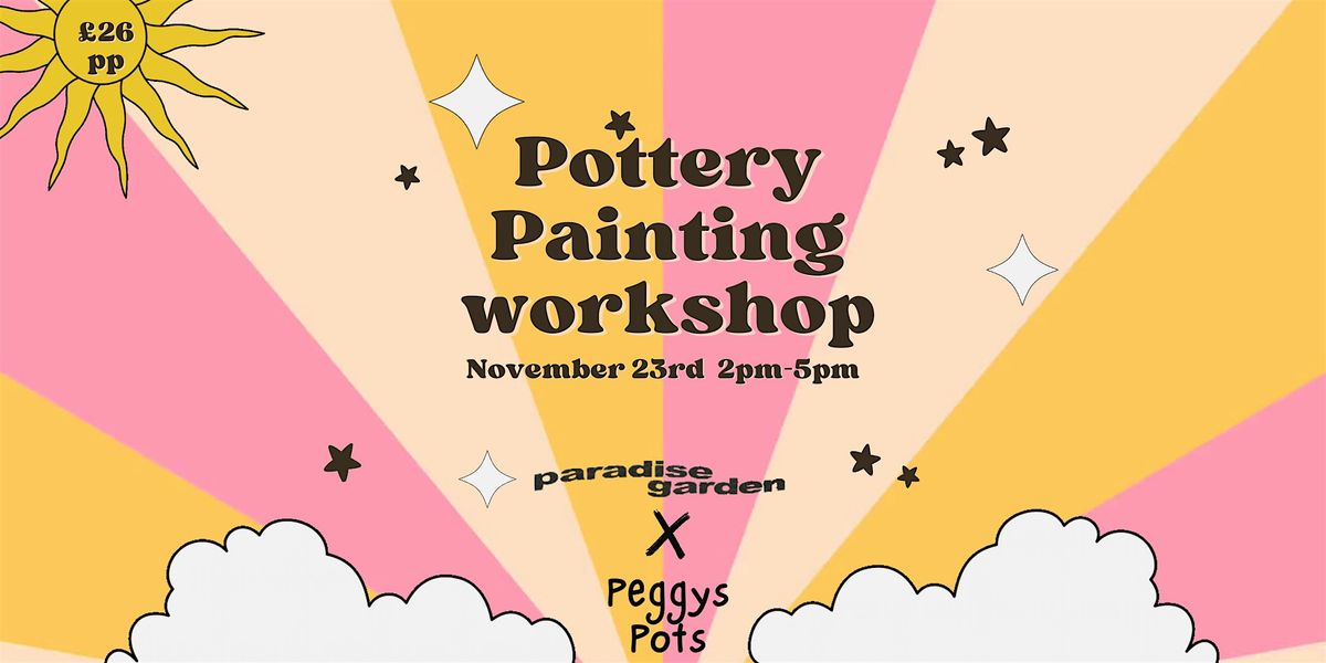 Pottery painting and cocktails workshop