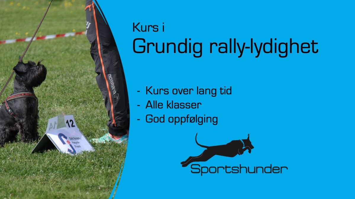 Grundig Rally-lydighet i Trondheim Hundehall.