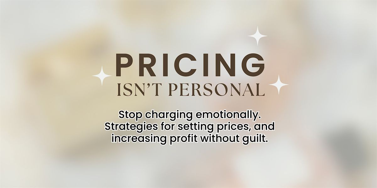 Pricing Isn't Personal