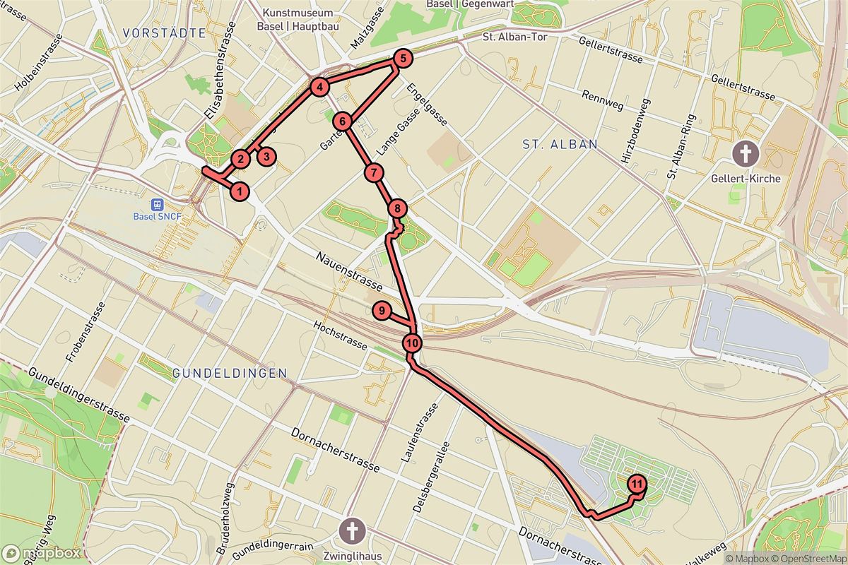 Basel Audio Tour: Financial Footprints & Hidden History in St. Alban