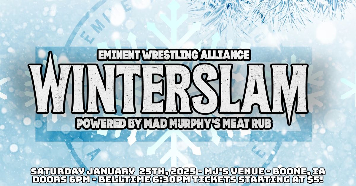 Live Wrestling | WinterSlam | Presented By Mad Murphy's Meat Rub