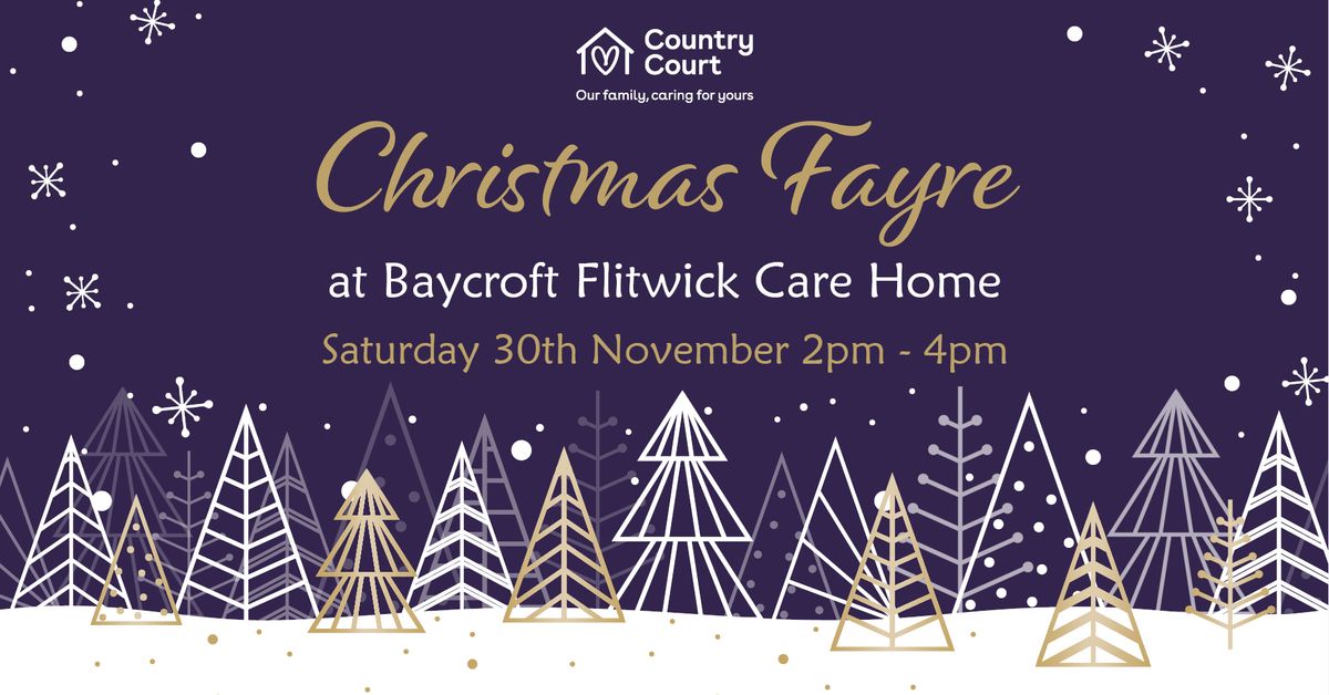 Christmas Fayre at Baycroft Flitwick Care Home