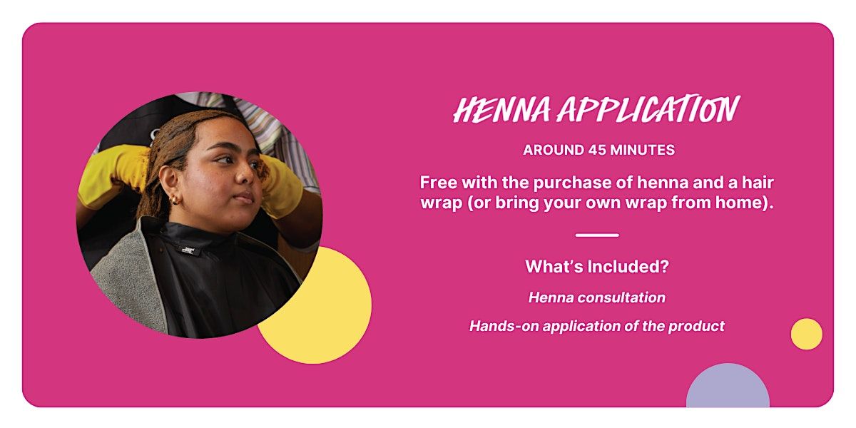 Free Henna Hair Application & Colour Consultation at LUSH Bournemouth