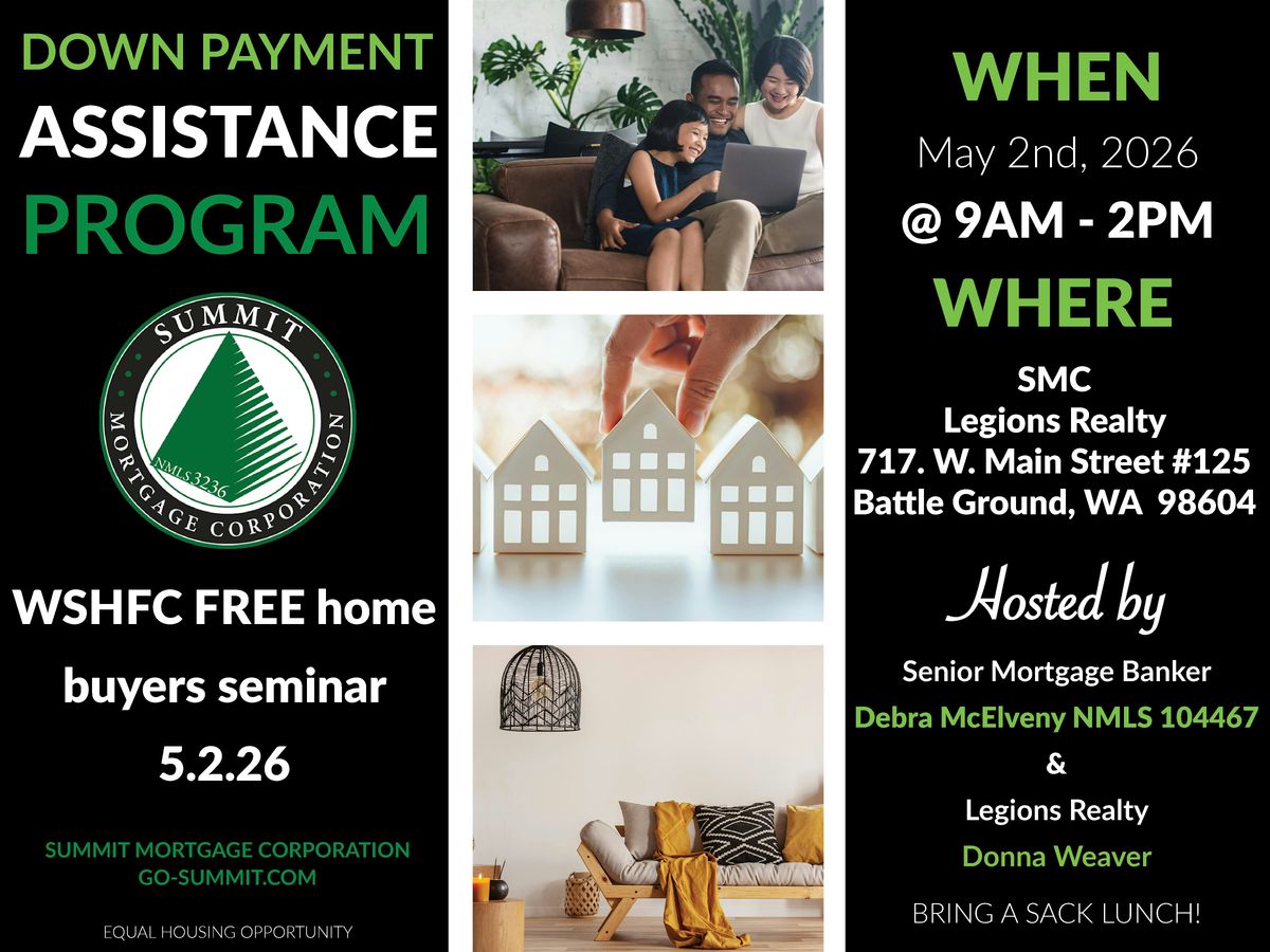 FREE Homebuyers Education Class Sponsored by WSHFC