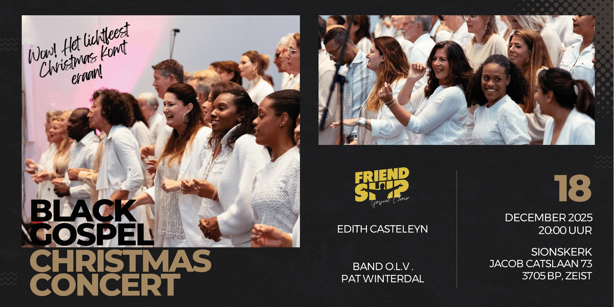 Kerstconcert Friendship Gospel Choir