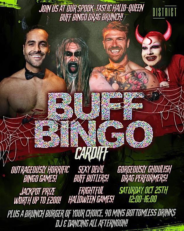 BUFF BINGO HALLOWEEN BOTTOMLESS DRAG BRUNCH CARDIFF