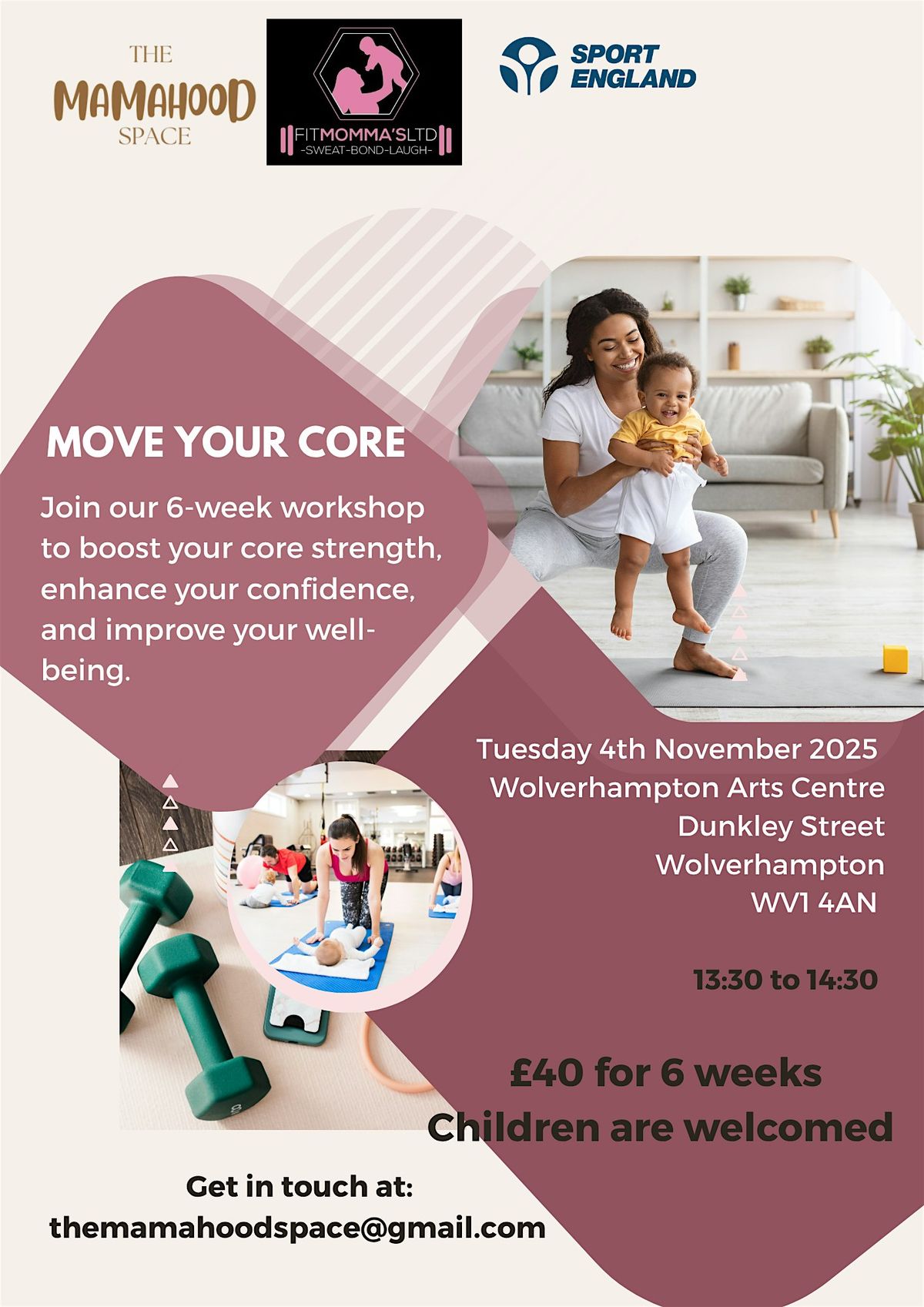 Move Your Core -  Mama and Baby - Wolverhampton