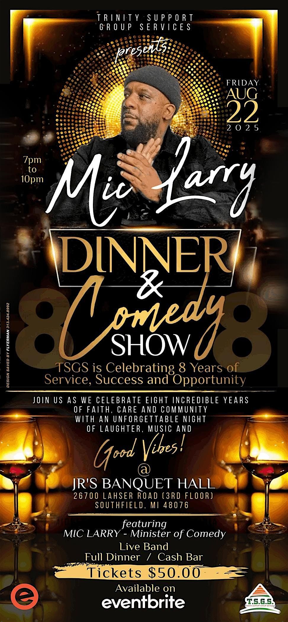 TSGS Presents: A Night of Laughter & Legacy with Mic Larry