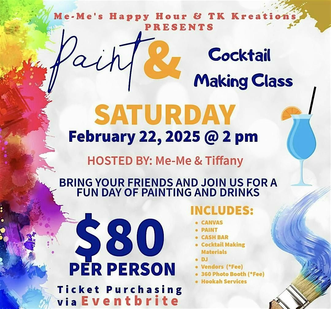 Paint & Cocktail Making Class