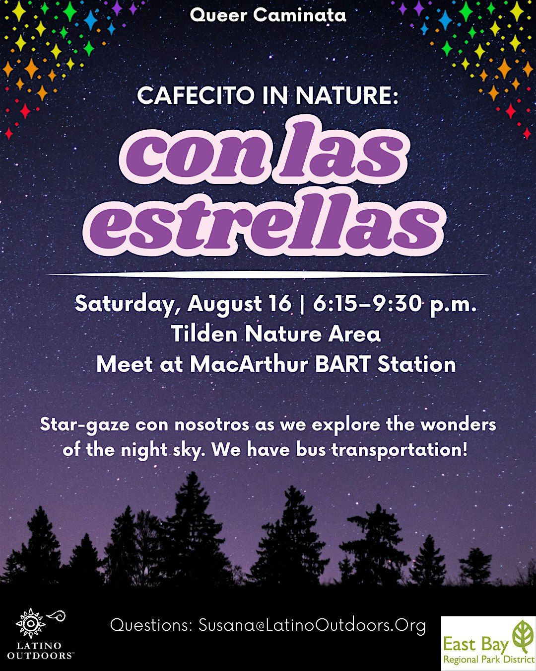 LO SF Bay Area | Queer Caminata: Cafecito con Nature con las Estrellas