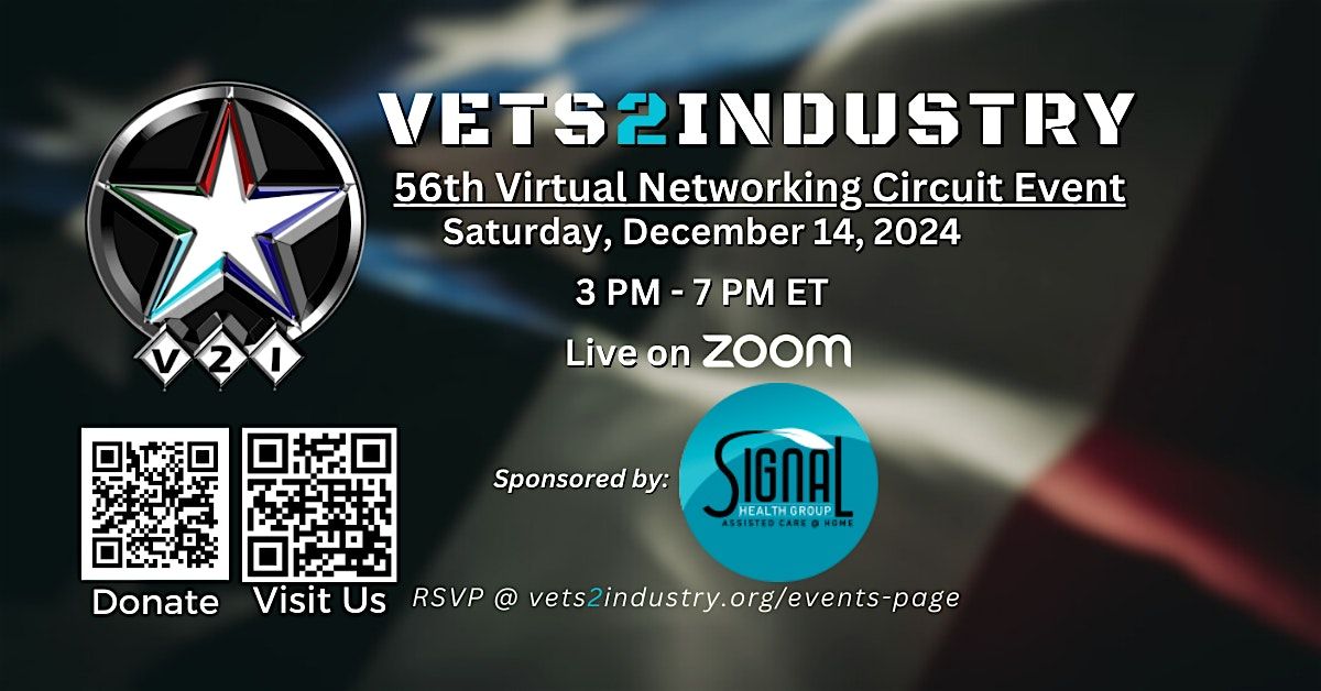 56th VETS2INDUSTRY Virtual Networking Circuit Event