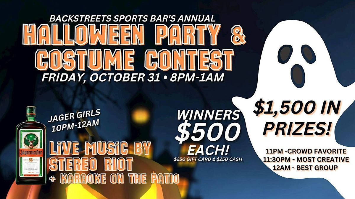 BackStreets Annual Halloween Party & Costume Contest