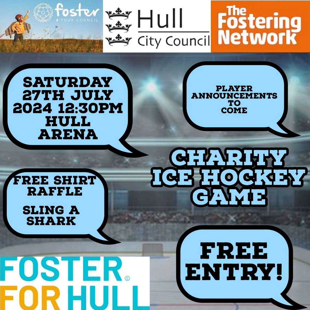 Hull Fostering Charity Ice Hockey Game