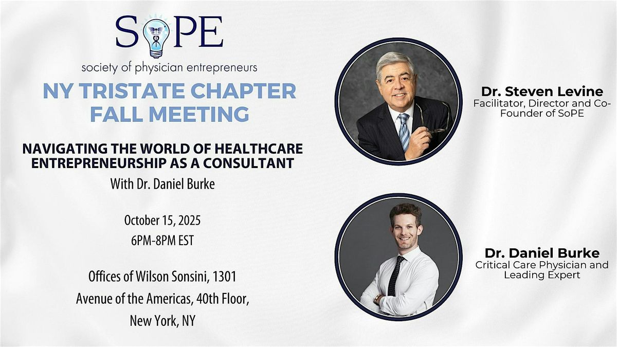 Fall Meeting of the SoPE New York TriState Chapter