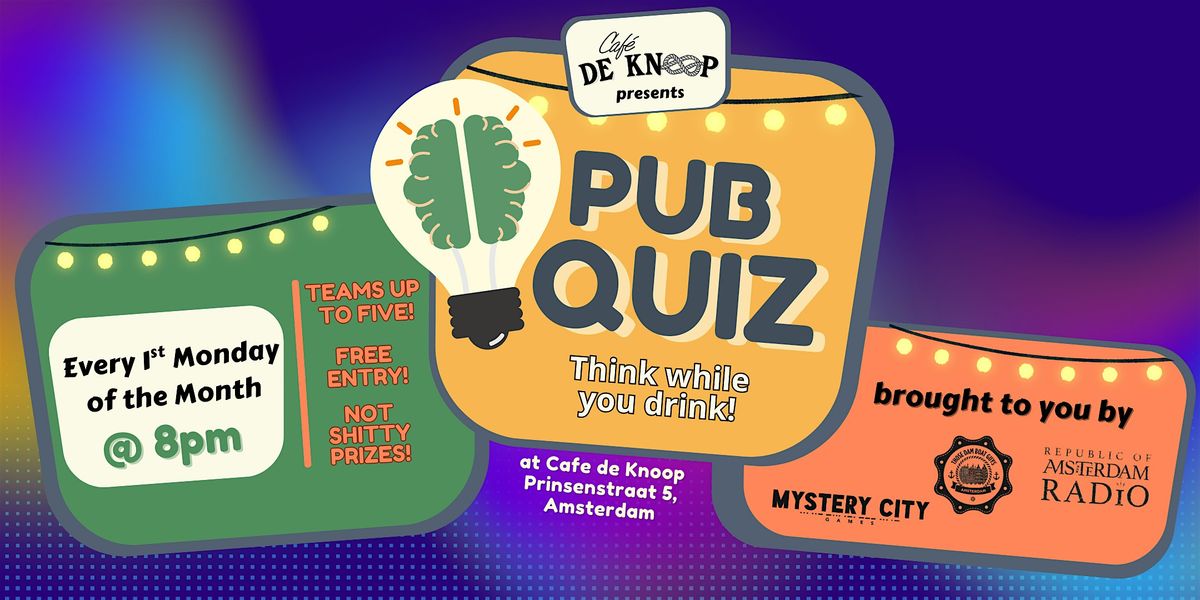 FREE Amsterdam Pub Quiz in English | Cafe de Knoop